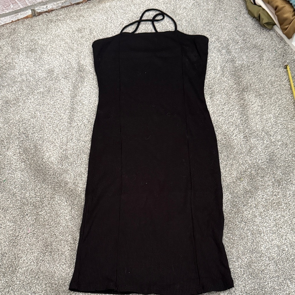 Elegant Strapless Black Dress for Women